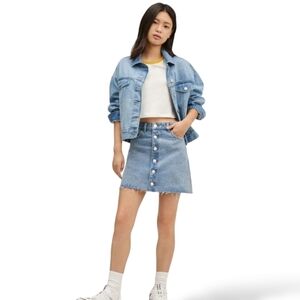 Mango Blue Denim Skirt